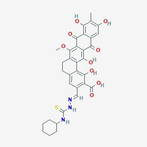 molecular formula C33H31N3O9S B10850468 MHL cyclohexylthiosemicarbazone 