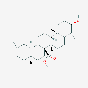 molecular formula C31H50O3 B10850475 Methyl3beta-hydroxyolean-12-en-27-oate 