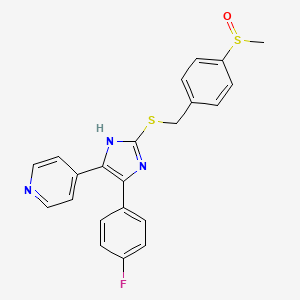 4-[5-(4-Fluorophenyl)-2-(4-methanesulfinyl-benzylsulfanyl)-3H-imidazol-4-yl]pyridine