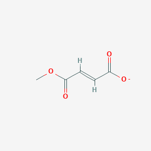 molecular formula C5H5O4- B10850535 (E)-4-methoxy-4-oxobut-2-enoate 