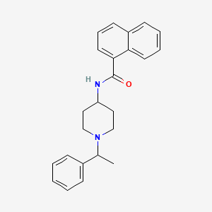 N-(1-(1-phenylethyl)piperidin-4-yl)-1-naphthamide