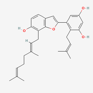 molecular formula C29H34O4 B10850599 Mulberrofuran D 