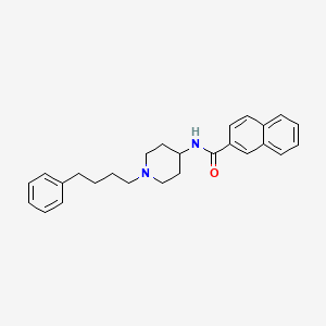 molecular formula C26H30N2O B10850635 N-(1-(4-phenylbutyl)piperidin-4-yl)-2-naphthamide 