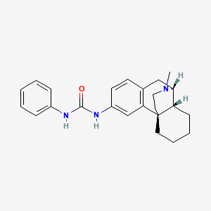 molecular formula C24H29N3O B10850652 N-(17-Methylmorphinan-3-yl)-N''-phenylurea 