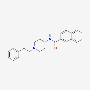 molecular formula C24H26N2O B10850664 N-(1-phenethylpiperidin-4-yl)-2-naphthamide 