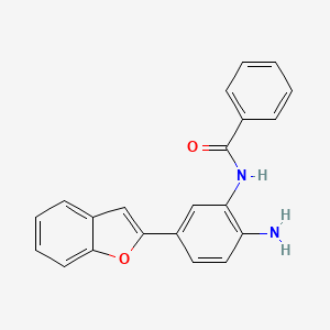 molecular formula C21H16N2O2 B10850750 N-(2-amino-5-(benzofuran-2-yl)phenyl)benzamide 