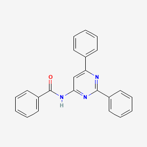 molecular formula C23H17N3O B10850756 N-(2,6-diphenylpyrimidin-4-yl)benzamide 