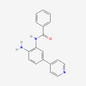 molecular formula C18H15N3O B10850764 N-(2-amino-5-(pyridin-4-yl)phenyl)benzamide 