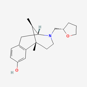 molecular formula C19H27NO2 B10850790 (1S,9R,13R)-1,13-dimethyl-10-[[(2S)-oxolan-2-yl]methyl]-10-azatricyclo[7.3.1.02,7]trideca-2(7),3,5-trien-4-ol 