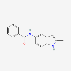 molecular formula C16H14N2O B10850801 N-(2-Methyl-1H-indol-5-yl)benzamide 