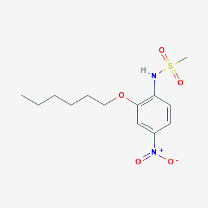 molecular formula C13H20N2O5S B10850804 N-(2-hexyloxy-4-nitrophenyl)methanesulfonamide 