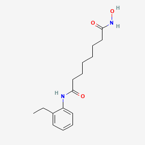 molecular formula C16H24N2O3 B10850814 N-(2-ethylphenyl)-N'-hydroxyoctanediamide 