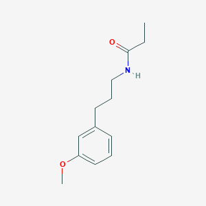 molecular formula C13H19NO2 B10850838 N-(3-(3-methoxyphenyl)propyl)propionamide 