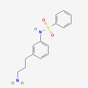 N-(3-(3-aminopropyl)phenyl)benzenesulfonamide