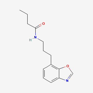 molecular formula C14H18N2O2 B10850890 N-(3-Benzooxazol-7-yl-propyl)-butyramide 