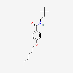 molecular formula C19H31NO2 B10850898 N-(3,3-Dimethyl-butyl)-4-hexyloxy-benzamide 