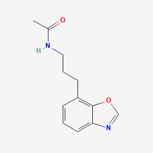 molecular formula C12H14N2O2 B10850901 N-(3-Benzooxazol-7-yl-propyl)-acetamide 