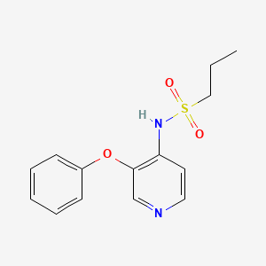 molecular formula C14H16N2O3S B10850927 N-(3-phenoxy-4-pyridinyl)propanesulfonamide 