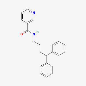 molecular formula C22H22N2O B10850961 N-(4,4-Diphenyl-butyl)-nicotinamide 