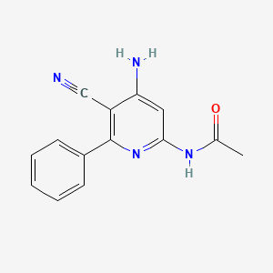 N-(4-amino-5-cyano-6-phenylpyridin-2-yl)acetamide