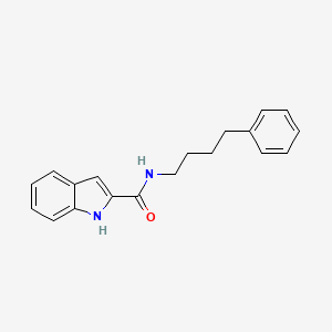 molecular formula C19H20N2O B10851045 N-(4-Phenylbutyl)-1H-indole-2-carboxamide CAS No. 1084920-00-2