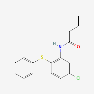 molecular formula C16H16ClNOS B10851094 N-(5-chloro-2-(phenylthio)phenyl)butyramide 