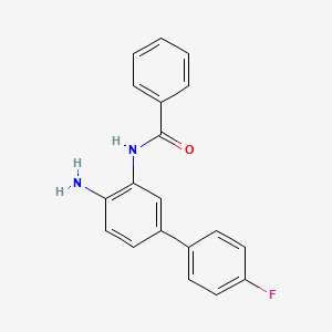 molecular formula C19H15FN2O B10851100 N-(4-amino-4''-fluorobiphenyl-3-yl)benzamide 