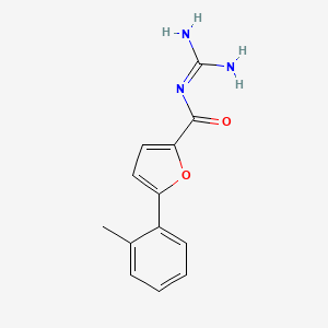 molecular formula C13H13N3O2 B10851114 N-(5-o-Tolyl-furan-2-carbonyl)-guanidine 