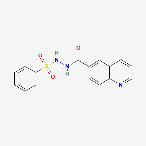 N''-(phenylsulfonyl)quinoline-6-carbohydrazide