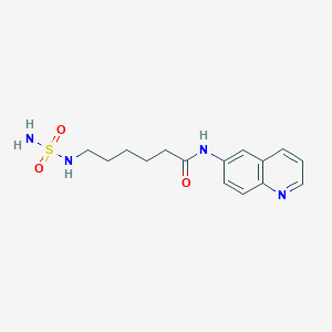 N-(quinolin-6-yl)-6-(sulfamoylamino)hexanamide