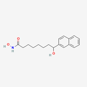 molecular formula C18H23NO3 B10851307 N,8-dihydroxy-8-(naphthalen-2-yl)octanamide 