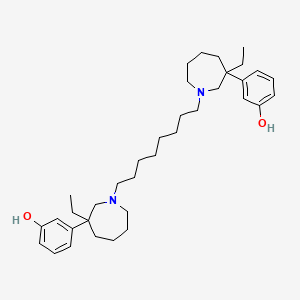 3-[3-Ethyl-1-[8-[3-ethyl-3-(3-hydroxyphenyl)azepan-1-yl]octyl]azepan-3-yl]phenol