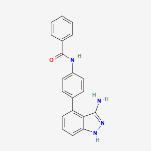 N-[4-(3-amino-1H-indazol-4-yl)phenyl]benzamide