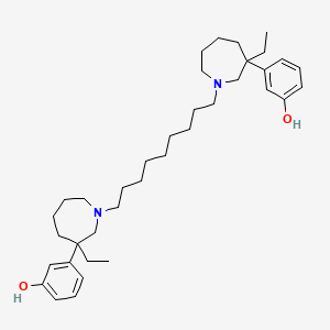 3-[3-Ethyl-1-[9-[3-ethyl-3-(3-hydroxyphenyl)azepan-1-yl]nonyl]azepan-3-yl]phenol