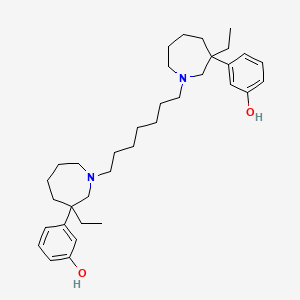 3-[3-Ethyl-1-[7-[3-ethyl-3-(3-hydroxyphenyl)azepan-1-yl]heptyl]azepan-3-yl]phenol