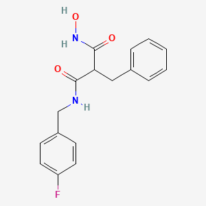 molecular formula C17H17FN2O3 B10851482 N1-(4-fluorobenzyl)-2-benzyl-N3-hydroxymalonamide 