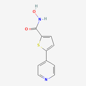 N-hydroxy-5-(pyridin-4-yl)thiophene-2-carboxamide