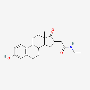 N-ethyl-2-(3-hydroxy-13-methyl-17-oxo-7,8,9,11,12,14,15,16-octahydro-6H-cyclopenta[a]phenanthren-16-yl)acetamide