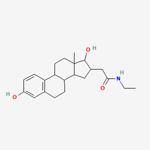 2-(3,17-dihydroxy-13-methyl-6,7,8,9,11,12,14,15,16,17-decahydrocyclopenta[a]phenanthren-16-yl)-N-ethylacetamide