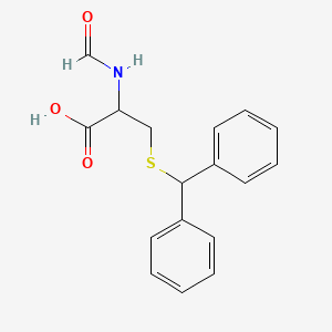 3-Benzhydrylsulfanyl-2-formamidopropanoic acid