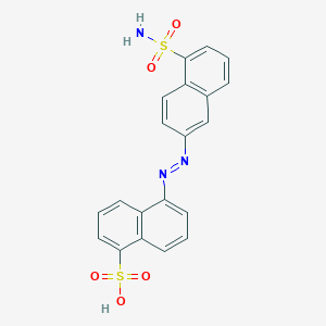 5-((5-Sulfamoylnaphthalen-2-yl)diazenyl)naphthalene-1-sulfonic acid