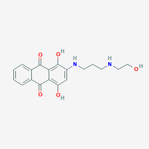 1,4-Dihydroxy-2-[3-(2-hydroxyethylamino)propylamino]anthracene-9,10-dione