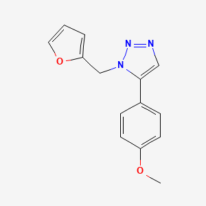 1-(furan-2-ylmethyl)-5-(4-methoxyphenyl)-1H-1,2,3-triazole