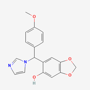 6-((1H-imidazol-1-yl)(4-methoxyphenyl)-methyl)benzo[d][1,3]dioxol-5-ol