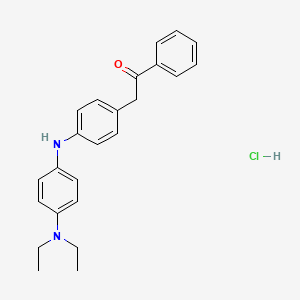 2-(4-(4-(Diethylamino)phenylamino)phenyl)-1-phenylethanone, hydrochloride