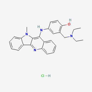 2-(Diethylaminomethyl)-4-[(10-methylindolo[3,2-b]quinolin-11-yl)amino]phenol;hydrochloride