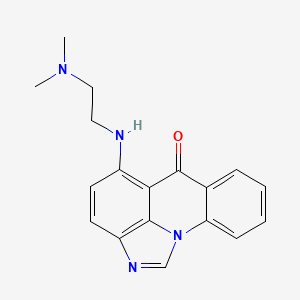 10-[2-(Dimethylamino)ethylamino]-1,14-diazatetracyclo[7.6.1.02,7.013,16]hexadeca-2,4,6,9,11,13(16),14-heptaen-8-one