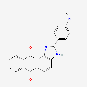 2-[4-(dimethylamino)phenyl]-3H-naphtho[3,2-e]benzimidazole-6,11-dione