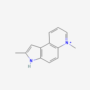 2,6-dimethyl-3H-pyrrolo[3,2-f]quinolin-6-ium