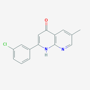 2-(3-chlorophenyl)-6-methyl-1,8-naphthyridin-4(1H)-one